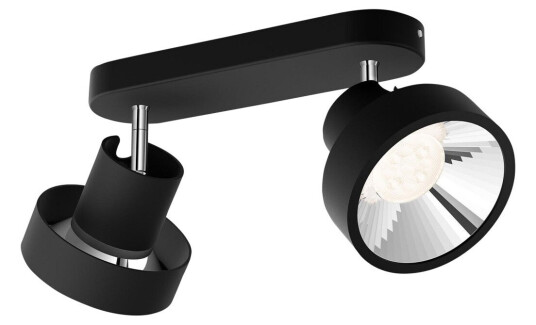 PHILIPS BUKKO LED SPOTLYS 2X4,3W SVART 915005687501