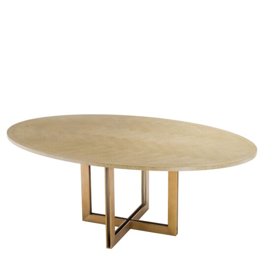 Melchior Dining Table Oval Brass Melchior Dining Table Oval Brass
