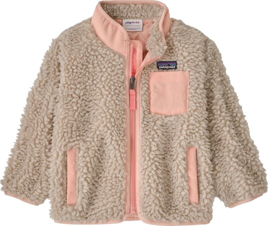 Patagonia Baby Retro X Jkt Natural w/Sunlit Pink 4 år
