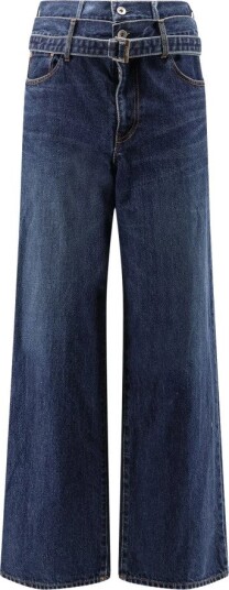 Sacai Dame Jeans Blå M, Sacai Dame Jeans Blå M,