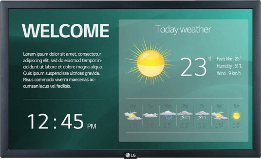 LG 22SM3G-B 21.5" IPS Full HD Skjerm med innebygde høyttalere