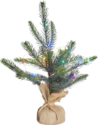 Sirius Bella kunstig juletre med fargede lys 30 cm Sirius Bella kunstig juletre med fargede lys 30 cm