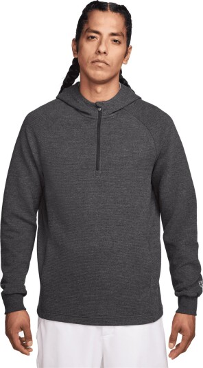 Nike M Par 5 Hoodie Golfgenser herre Black White Black Black Medium