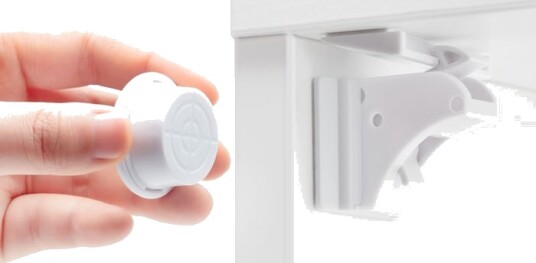 Luxorparts Magnetisk Lås For Skap Og Skuffer 10 Pk