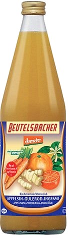 Beutelsbacher Appelsin Gulrot Ingefærsaft Ø Demeter Beutelsbacher Appelsin Gulrot Ingefærsaft Ø Demeter