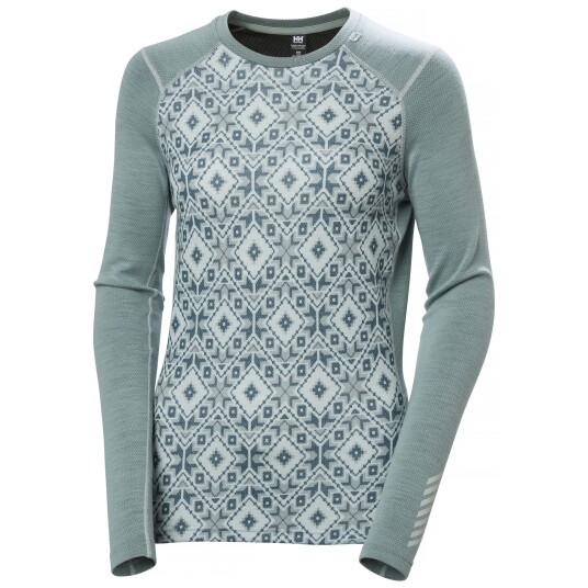 Helly Hansen Lifa Merino Midw Ullundertøy Dame 489 Cactus Star L Helly Hansen Lifa Merino Midw Ullundertøy Dame 489 Cactus Star L