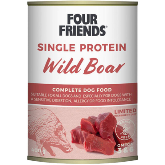 Dog Single Protein Villsvin 400 G X 12 Stk.