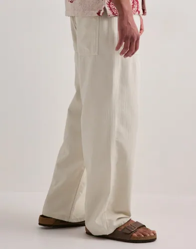 Que Sera Sera William Workwear Pant Cargobukser Beige