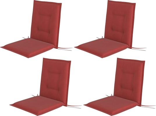 Sett med 4 sitteputer 108 x 50 x 5 cm stolputer med knyting utendørs innendørs sittepute sittepute benkpute til hagemøbler s Sett med 4 sitteputer 108 x 50 x 5 cm stolputer med knyting utendørs innendørs sittepute sittepute benkpute til hagemøbler s