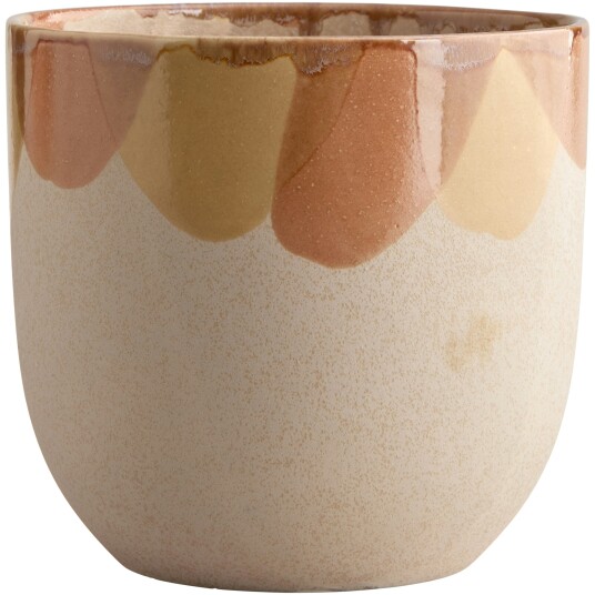 Decotique Nougat Krukke Oransje / Gul / Cream 23,5 cm Decotique Nougat Krukke Oransje / Gul / Cream 23,5 cm