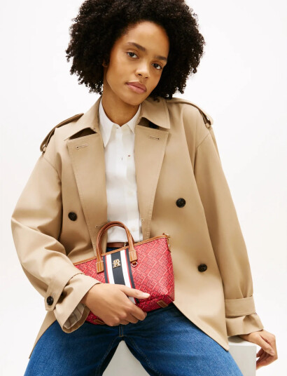 Tommy Hilfiger Th Monoplay Mini Tote Stripe Le Red ONE SIZE Tommy Hilfiger Th Monoplay Mini Tote Stripe Le Red ONE SIZE