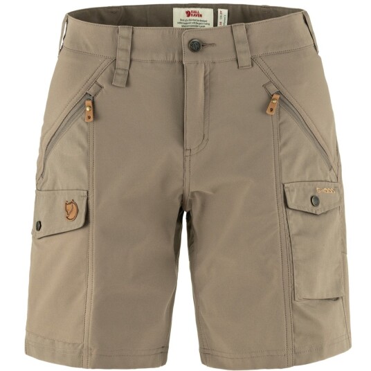Fjellreven Women's Nikka Shorts Curved Suede Brown 38 Fjellreven Women's Nikka Shorts Curved Suede Brown 38