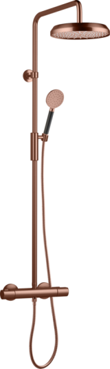 Tapwell ARM5200 Takdusj med trykk- og termostatstyrt dusjbatteri-Oksiderende Kobber
