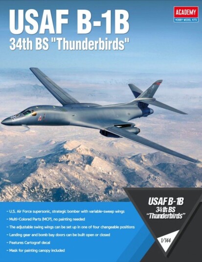 Academy 1/144 USAF B-1B 34th BS Thunderbirds