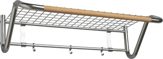 Essem Design Funk Hatthylle 122 cm Rostfritt stål Eik