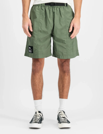 Alpha Industries Nylon Cargo Short - Green - L