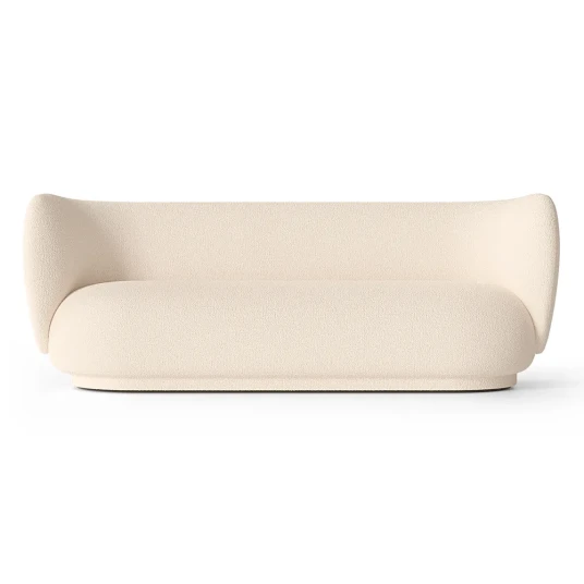 Ferm Living Rico 3 seter sofa Wool Boucle   Off white