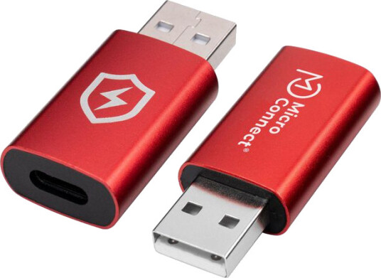 MicroConnect USB-A til C SafeCharge Adapter Rød uten dataoverføring MicroConnect USB-A til C SafeCharge Adapter Rød uten dataoverføring