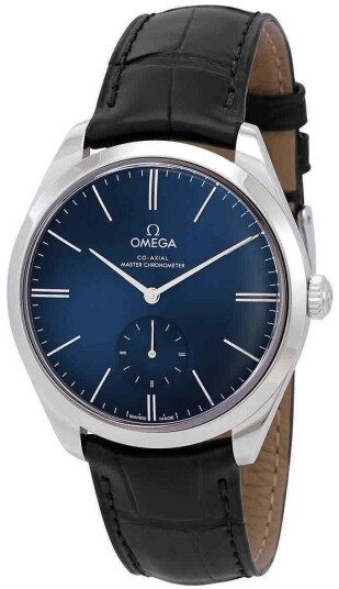 Omega Herreklokke 435.13.40.21.03.002 De Ville Tresor Blå/Lær Ø40