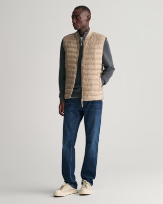Lett, vattert bombervest COLD BEIGE M