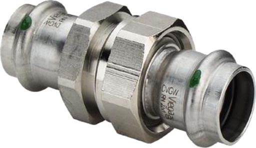5 stk 15 mm Sanpress Inox-skrueforbindelse