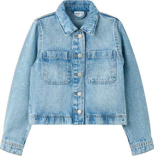 Name It Denimjakke NkfLisa Light Blue Denim/Rhinen Name It 4 år (104) Denimjakker Blå