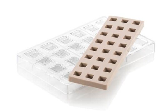 Silikomart Konfektkit Kvadrat Sett/2 Silikomart Konfektkit Kvadrat Sett/2