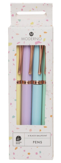 Kulepenn Pastell 4 pk Moderno Kulepenn Pastell 4 pk Moderno