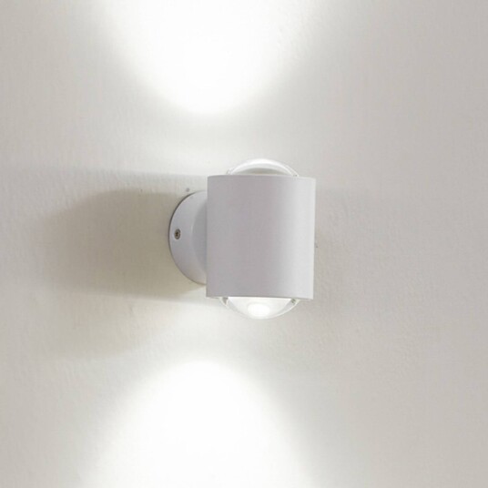 Lindby veggspotlight Jyla hvit 3000 K opp/ned linse