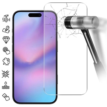 iPhone 17 Pro Beskyttelsesglass   9H   Case Friendly   Gjennomsiktig
