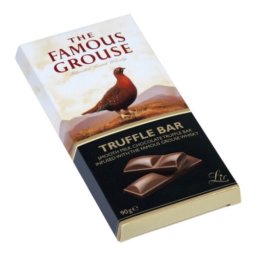 Famous Grouse sjokolade med whiskytrøffel 90 gr Famous Grouse sjokolade med whiskytrøffel 90 gr