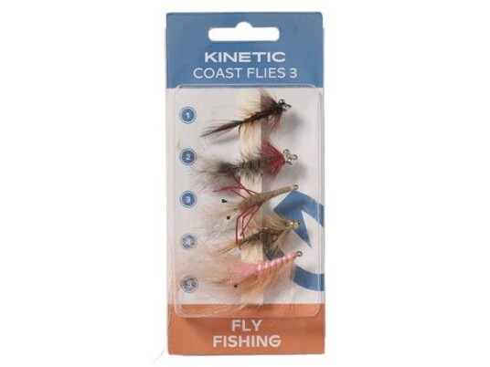 Fluesett - Kinetic Coast Flies 3 - 5-pk