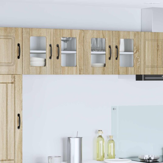 vidaXL Vegghylle PORTO 2 pcs Sonoma eik 60 x 31 x 40 cm Konstruert tre