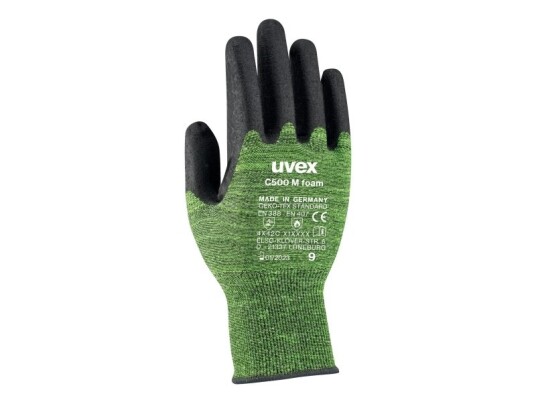 Uvex C500 M Foam Sort Grønn Voksen Voksen Unisex 1 Stykker Polyethylen Viskose Polyamid Fiberglass