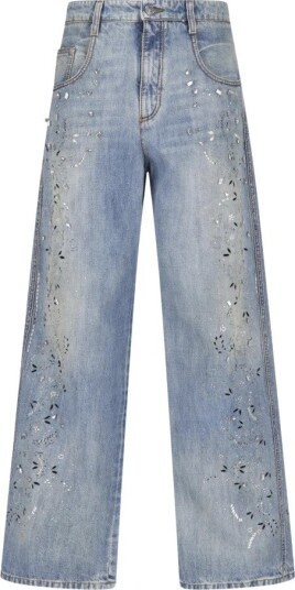 Ermanno Scervino Dame Jeans Blå S,