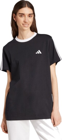 adidas 3 Stripes BF T skjorte Dame Svart L