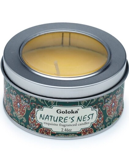 Goloka Nature"s Nest Duftlys i Metallbeholder