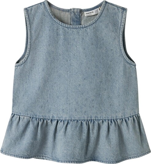 Name It Topp NkfRain Denim Spesial Blue Grey Denim Name It 8 år (128) Singlet Blå Lyseblå
