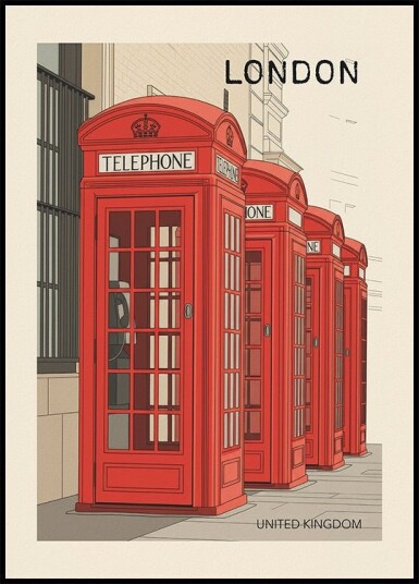 London Travel Plakat Plakat / 70x100cm