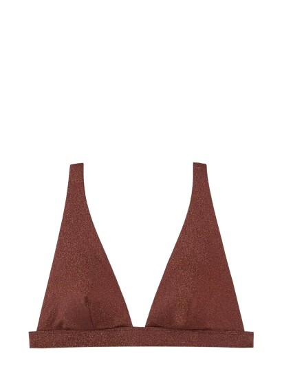 Etam Celestia Wireless Triangle Bra Brown M