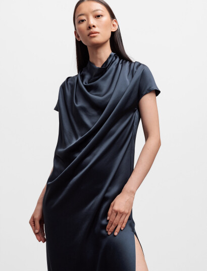 Ahlvar Gallery Milly Dress - Navy - S Ahlvar Gallery Milly Dress - Navy - S