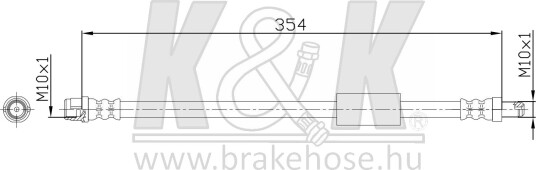 K&K FT1119 Bremseslange