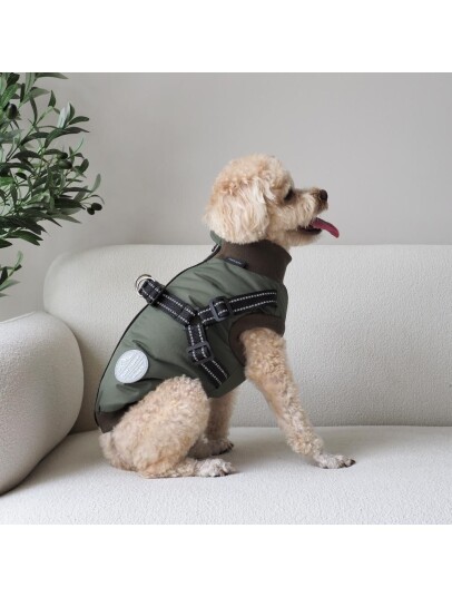 Nordic Paws Dogcoat Thor With Harness 30Cm Green Xs Nordic Paws Dogcoat Thor With Harness 30Cm Green Xs