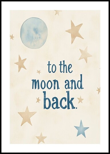 Lunar Love Journey Plakat / 100x150cm