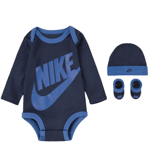 Nike C1-Bodysuit+Hat+Bootie Navy 50-68