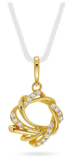 Pan Jewelry Anheng i 585 gult gull med zirkonia Pan Jewelry Anheng i 585 gult gull med zirkonia