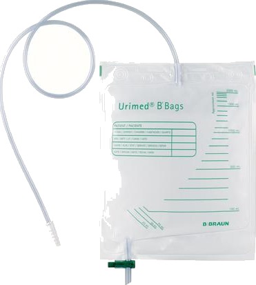 Urimed B"Bag urinpose 1,5 L med kran usteril 200 stk Urimed B"Bag urinpose 1,5 L med kran usteril 200 stk