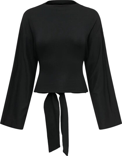 ONLY Onlestrid L/S Tie Top Jrs Black M