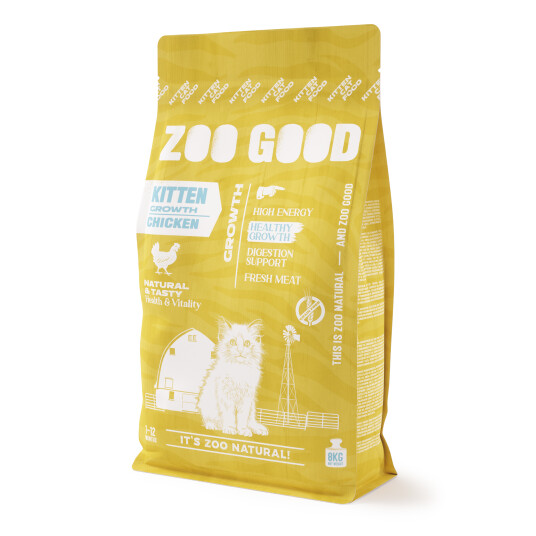 Zoo Good Kattunge Tørrfôr Kornfri Kylling 8 kg Zoo Good Kattunge Tørrfôr Kornfri Kylling 8 kg