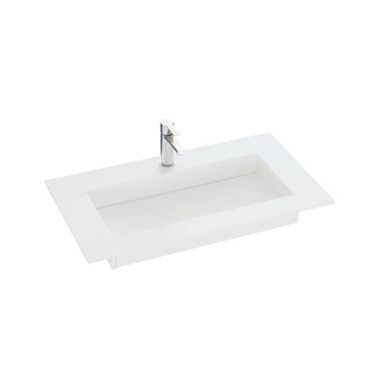 Dansani Inzo Angular D45,50cm Silestone Blanco Zeus 120-139cm